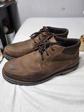 Dunham Byrne WP Chukka CJ0853 Mens Brown Extra Wide 4E Chukkas Boots Sz 12